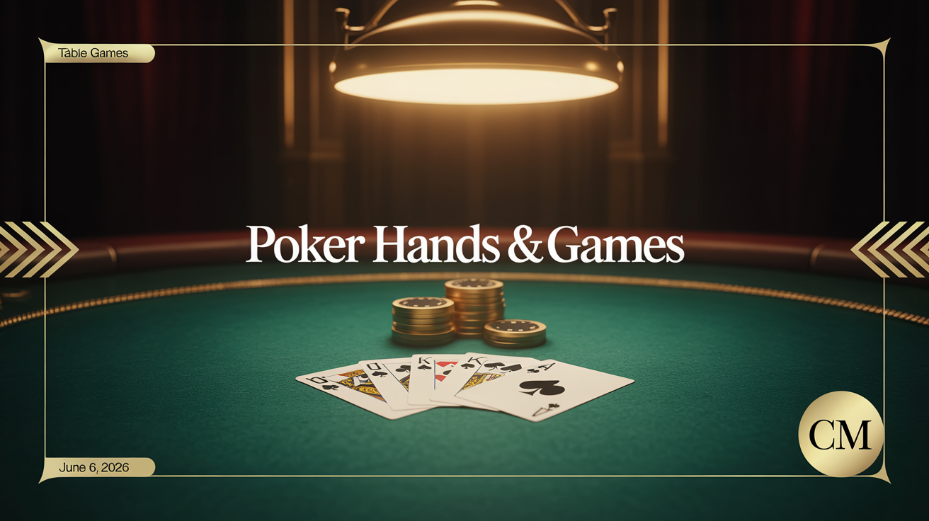 Poker Hands and Games: The Master's Complete Ranking Guide